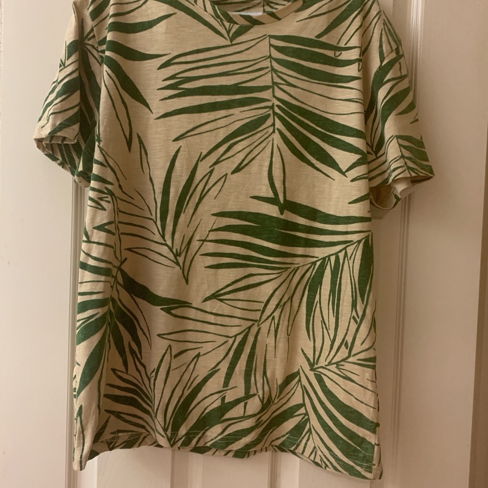 Craft & Flow Voyage Green Leaf Print Men's Shirt
